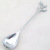 High-End Three-Dimensional Leaf Handle Mirror Light Tableware Coffee Spoon 3 Finger Fruit Fork Dessert Spoon Small Tone Gold and Silver Color New