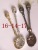 Retro Spoon Handle + Cute round Spoon Bowl, Ice-Cream Spoon,(JYV16-15-17) 5 Colors in Total