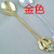 High-Grade Stainless Steel Mirror Tableware Crown Coffee Spoon Retro Dessert Spoon Creative Diamond Minor More Gold and Silver Color