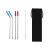 Svino Sweno 304 Stainless Steel Straw Silicone Natural Black Bag Folding Environmental Protection Straw Set in Stock