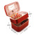 Multifunctional Cosmetic Storage Box Dustproof Jewelry Box Integrated Cosmetic Case with Mirror Lipstick Storage Box Storage Box Small Portable Multi-Layer Cosmetic Bag