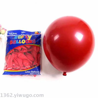 Lanfei Factory Direct Sales Wedding Celebration Decoration Double-Layer Heart-Shaped round Balloon Proposal Festive Gem Red Balloon Customization