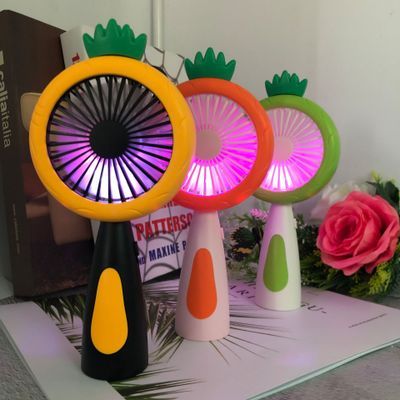 The new 2020 student handheld pineapple with lamp folding charging USB fan summer giveaway