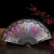 Wei-sheng gift craft fan black rod lace folding plastic fan travel gift