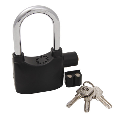 Manufacturers direct copper core zinc alloy alarm padlock anti-rust anti-theft alarm lock motorcycle lock cabinet lock