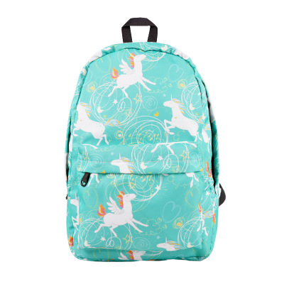 Cross-boundary hot selling backpack custom unicorn print backpack fashion trend middle school student bag wholesale