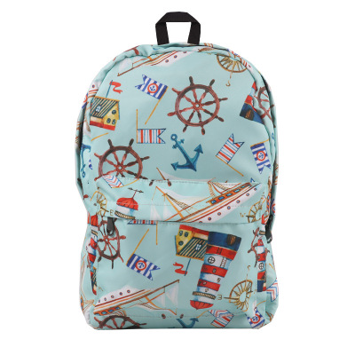Cross-border hot-selling schoolbag sailor print backpack wholesale fly resistant casual middle school students cartoon backpack
