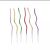 Web celebrity metallic pearlescent spiral twist birthday candles cake color creative tuhaojin 6 party candles