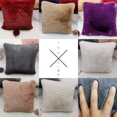 Imitation rabbit hair pillow, new pillow case, plush as cover as, bedding, daily necessities,