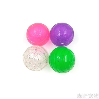 Pet toy ball jelly transparent color BB called dog bite TPR toy ball