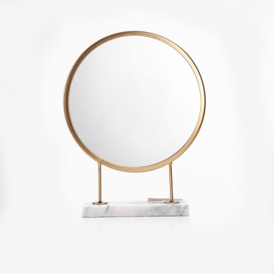 Nordic department of indoor room marble iron mirror makeup mirror