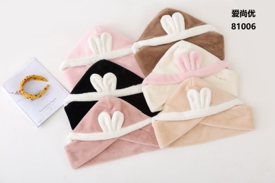 Korean web celebrity rabbit with scarf hat gloves set of three