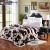 1.5m black and white spots grain thickened with winter double Blanket warm quilt