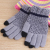 Touch screen gloves female Korean version of autumn and winter plus fleece warm knitting wool male couple jacquard 