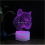 3D LED Table Lamps Desk Lamp Light Dining Room Bedroom Night Stand Living Glass Small meditation leopard Unique 1
