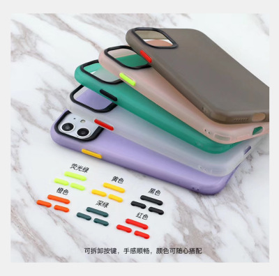Suitable for X23 lens protective cover RENO 2 luminous anti-fall silicone phone case collision color frosted R17 protective cover