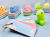 Small gift box of PP color note pad toy book ring button key ring