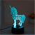 3D LED Table Lamps Desk Lamp Light Dining Room Bedroom Night Stand Living Glass Small unicorn Next Unique 30