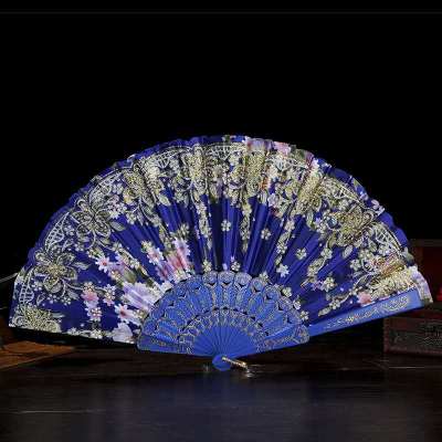 Wei-sheng craft fan sports pole Chinese style folding plastic fan carries gifts.