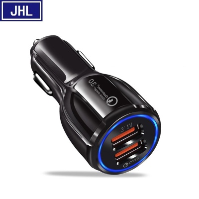 QC 3.0 car charger new dual USB car charger android car charger 3.1a quick charge.