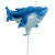 Ground push sweep code small gift mini ocean shark balloon forest animal balloon holding cartoon aluminum film balloon