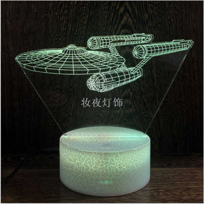 3D LED Table Lamps Desk Lamp Light Dining Room Bedroom Night Stand Living Glass Small Halloween Next starwars 