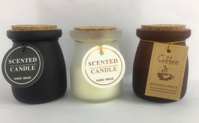 Scented glass candles