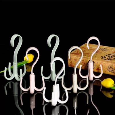 Plastic Four-Claw Hook Creative Rotatable Multifunctional Bag Tie Four-Claw Bag Hanger Hanger Rack