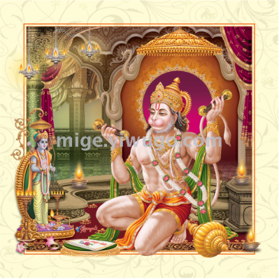 Indian Statue decorative painting