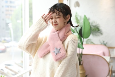 Winter Korean version of the new pentacle lovers scarf warm neck