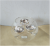 Household decoration glass candlestick gao peng three hole candlestick glass crystal candlestick