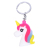 Hot-selling creative unicorn key chain PVC soft plastic pendant