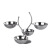 European-Style Stainless Steel Fruit Tray Creative Fashion Dim Sum Rack Bar Snack Dish Personality KTV Small Fruit Tray Nuts