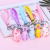 Hot-selling creative unicorn key chain PVC soft plastic pendant bag accessories car gifts