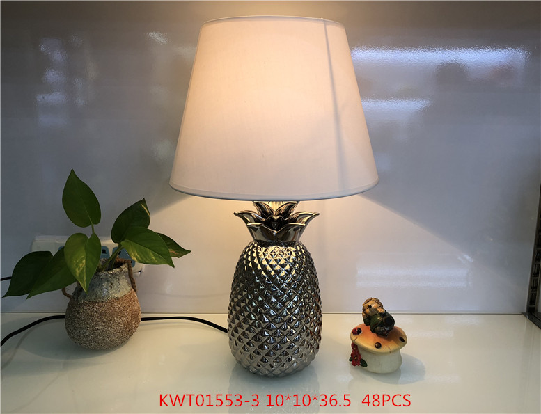 Table Lamp Ceramic Table Lamp Modern Home Pineapple Craft Table Lamp Bedside lamp Eye-protection lamp