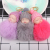 Express sleeping doll fur ball pendant express plush doll, key ring ladies purse pendant leather car accessories