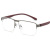 G7003 Men's Glasses Frame Metal Semi Frame Optical Frame Yiwu Factory Wholesale Myopia Glasses