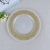Wedding plate glass plate gold plate