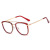 95589 Newest Design Fashion Women Glasses TR90 Soft and Flexible Unbreakable Optical Glasses Custom Logo Eyewear