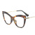 97525 Transparent Color Optical Medicated Fashion Women Frame Glasses Metal Earpiece Optical Eyewear