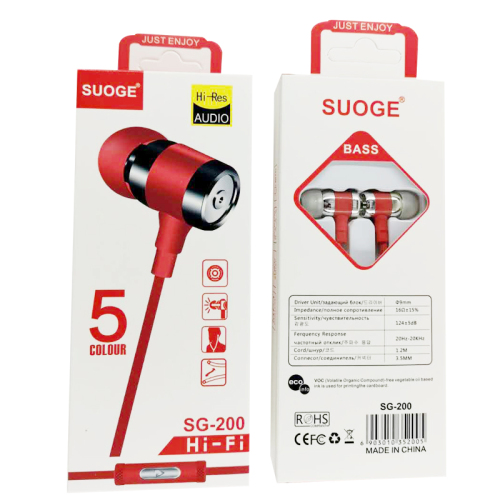 Suoge Soge Brand SG-200 Mobile Phone Headset （with Microphone）