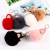 Sleeping doll fur ball pendant available in plush key ring ladies purse pendant leather car pendant