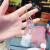 Douyin web celebrity floating milk mouse children cute liquid pendant key quicksand drift bottle into the oil bag hanging