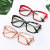 97533 Popular Women Crystals Transparent Optical Glasses Frames Brand Clear Diamond Cut Spectacles Eyeglasses Frames