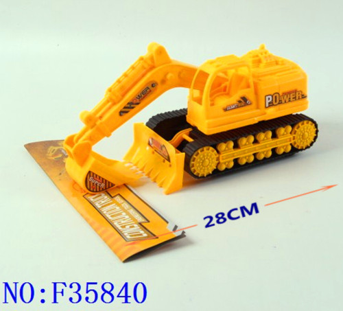 Yiwu Cross-Border Wholesale of Small Articles Children‘s Plastic Toys Solid Color Engineering Vehicle F35840