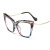 92107  New Product Cat Eye Women Fashion Eyeglasses Eyewear Frame No Brand Transparent Optical Frames