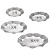 High-End Stainless Steel Fruit Tray Wave Lotus with Base Snack Dish Creative Dried Fruit Dessert Pot Fashion Candy Dish