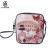 Popular in Europe and the United States PU leather digital printing multi-purpose single-shoulder cross-body square backpack to customize