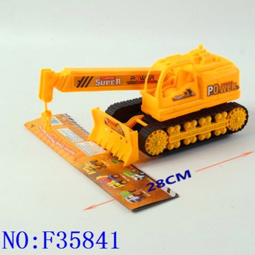 yiwu cross-border small commodity wholesale children‘s plastic toys solid color engineering vehicle f35841