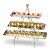 Stainless Steel Cold Meal Fruit Tray Pastry Shelf Creative Three-Layer Dessert Table Display Stand Decoration Tea Break Table
